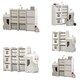 image 4 of Living and HomeTrain-Shaped Toy Storage Rack with Drawers - 96*33*85cm
