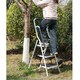 image 7 of Gr8 Home 3 Step Ladder Folding Stool Non Slip Tread Steel Foldable Home DIY With Handrail