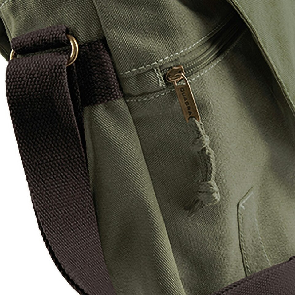 image 1 of Quadra Vintage Canvas Despatch Bag - 14 Litres - Vintage Military Green - One Size | Multi