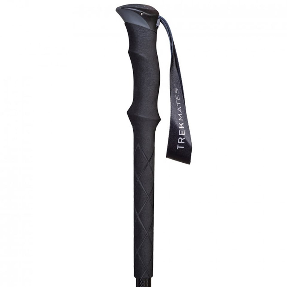 image 1 of Carbon Pole Lightweight 3 Section Adjustable Hiking Trekking Outdoor Gear | Black | Black | One Size | 1