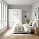 image 5 of RIGA 3 Door 6 Drawer Wardrobe | White | White & White | 10 x 44.5 x 79 | 1