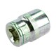 image 3 of 11/16" Imperial 6 Point 3/8" Drive Shallow Socket SAE AF Chrome Vanadium Steel