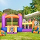 image 2 of Outsunny Bouncy Castle with Slide Pool House Inflatable w/ Blower Multi-color