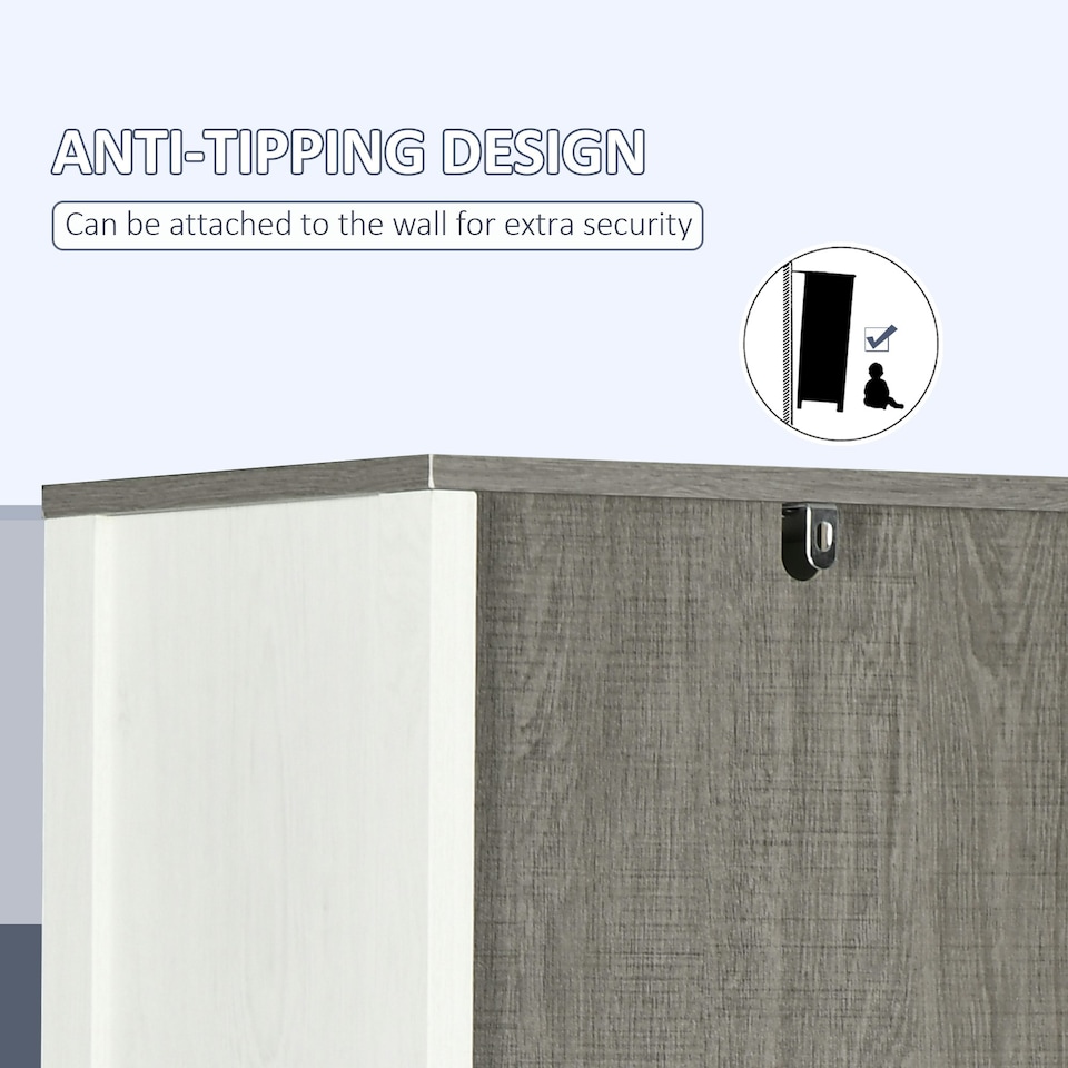 image 1 of kleankin  Bathroom Storage Cabinet w/ Door Cupboard and Adjustable Shelf, White