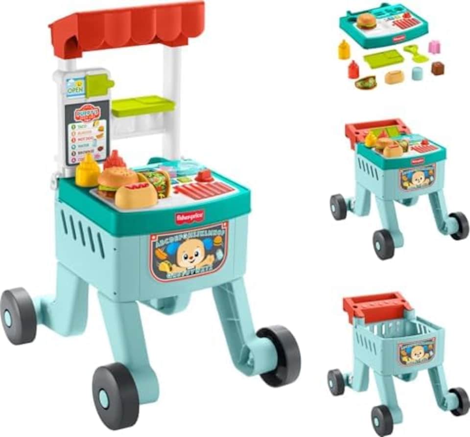 image 1 of Fisher Price Laugh And Learn 4 In 1 Snack Cart Walker