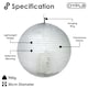 image 4 of 300mm Lightweight Disco Mirror Glitter Ball Dance Party DJ