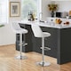 image 2 of Yaheetech  Set of 2 Faux Leather Swivel Bar Stools