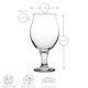 image 3 of LAV Angelina Tulip Beer Glasses - 570ml - Clear - Pack of 6 Clear