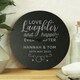 image 1 of Personalised Love Laughter Slate Clock