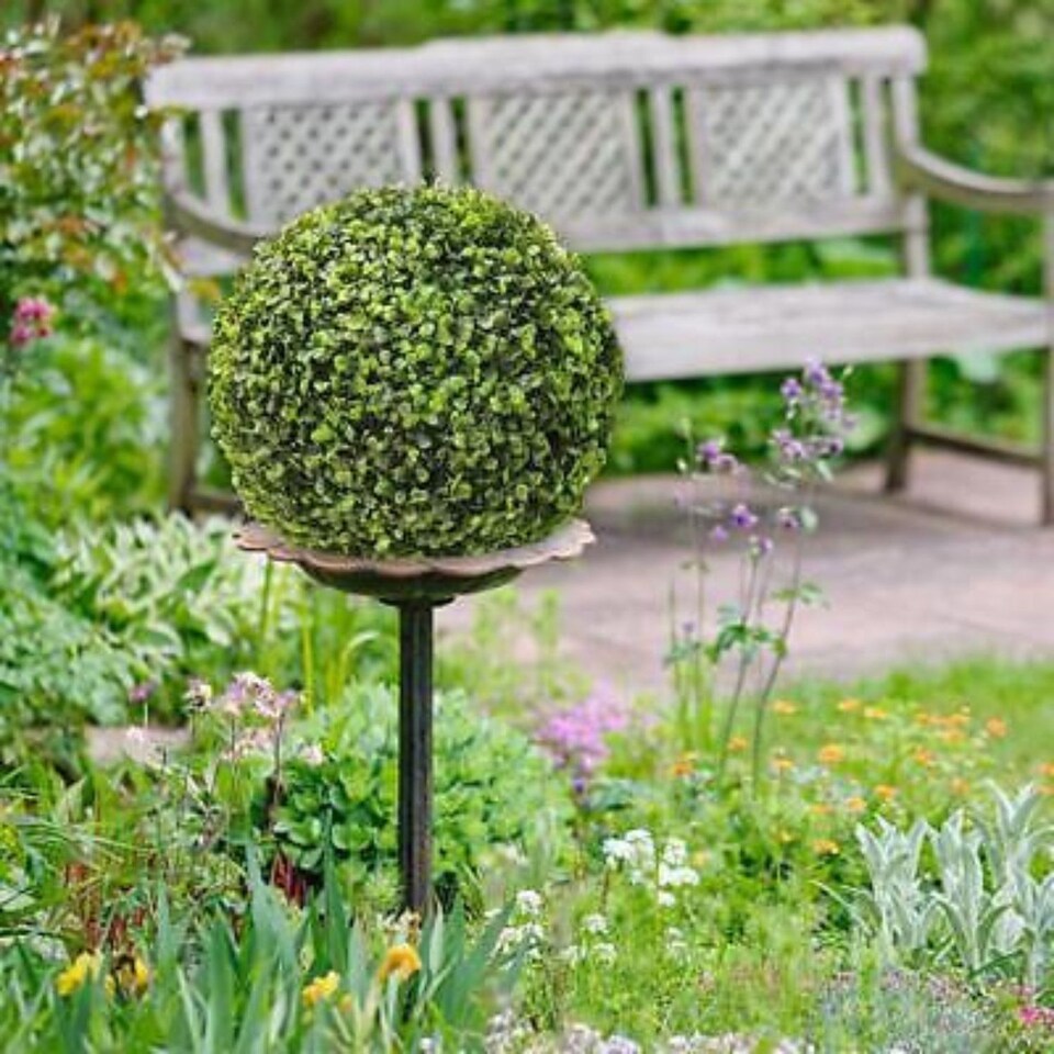 image 1 of 30cm Artificial Decorative Hanging Ball Tree | Green | 2