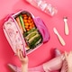 image 7 of Lunch Bag, Insulated, Medium | Pink | Unicorn Rainbows