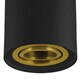 image 4 of CGC PRINCE Black GU10 Adjustable Surface Ceiling Downlight Flush Spot light with Gold Bezel Black