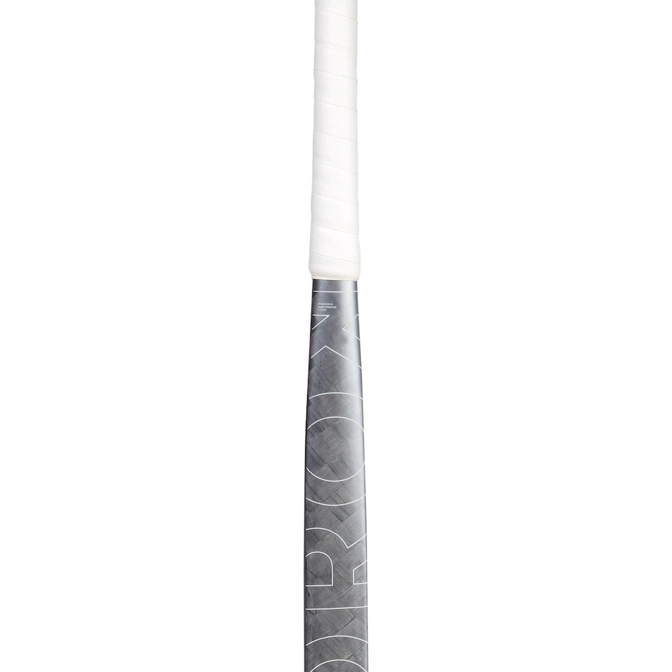 image 1 of Decathlon Adult Advanced 95% Carbon Low Bow Field Hockey Stick FH995 - Grey/Yellow