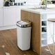 image 4 of Dihl 50L Sensor Bin White / Chrome White | 50