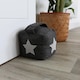 image 6 of Nicola Spring Mismatched Herringbone Door Stop Set - Star - Pack of 2