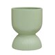 image 1 of Interiors by Premier Sage Green Planter, Durable Ceramic Construction Of Outdoor Pot, Cylindrical Design Garden Flower Planter Green