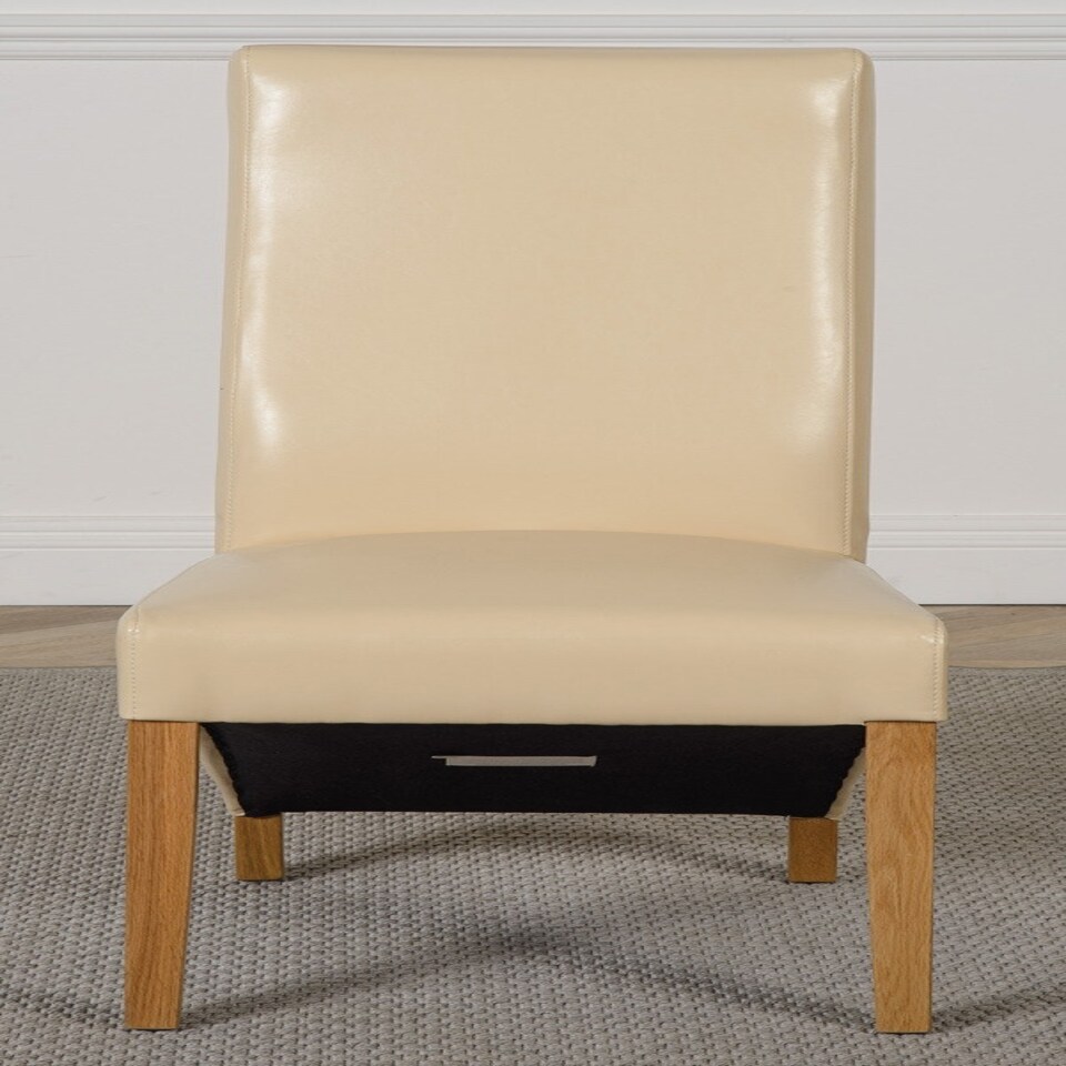 image 1 of Oregon Round Oak Dining Table with Lola Leather Chairs Cream