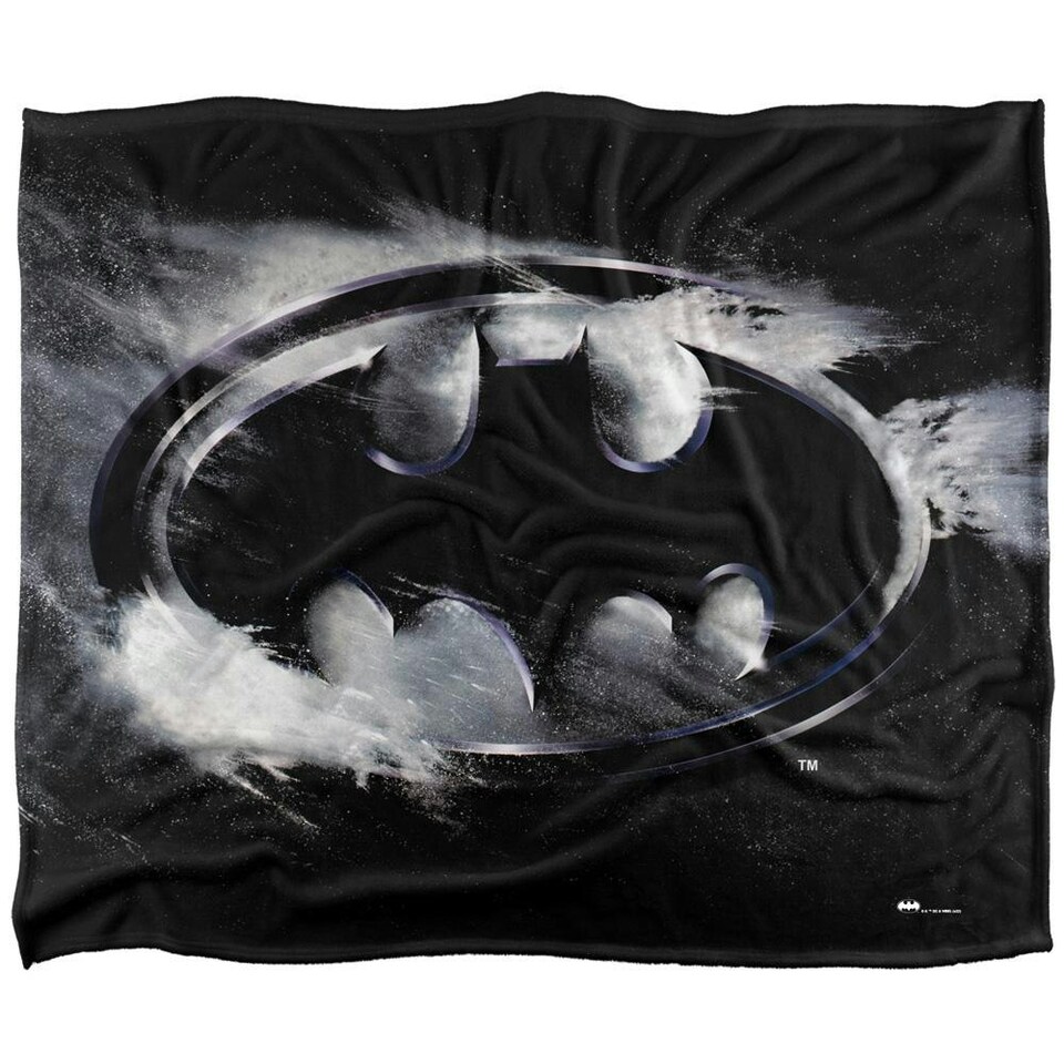 image 1 of Batman Chalk Dust Blanket - Multicoloured - One Size