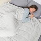 image 3 of OHS Teddy Fleece 6kg Weighted Blanket Sensory Sleep Therapy 125 x 180cm