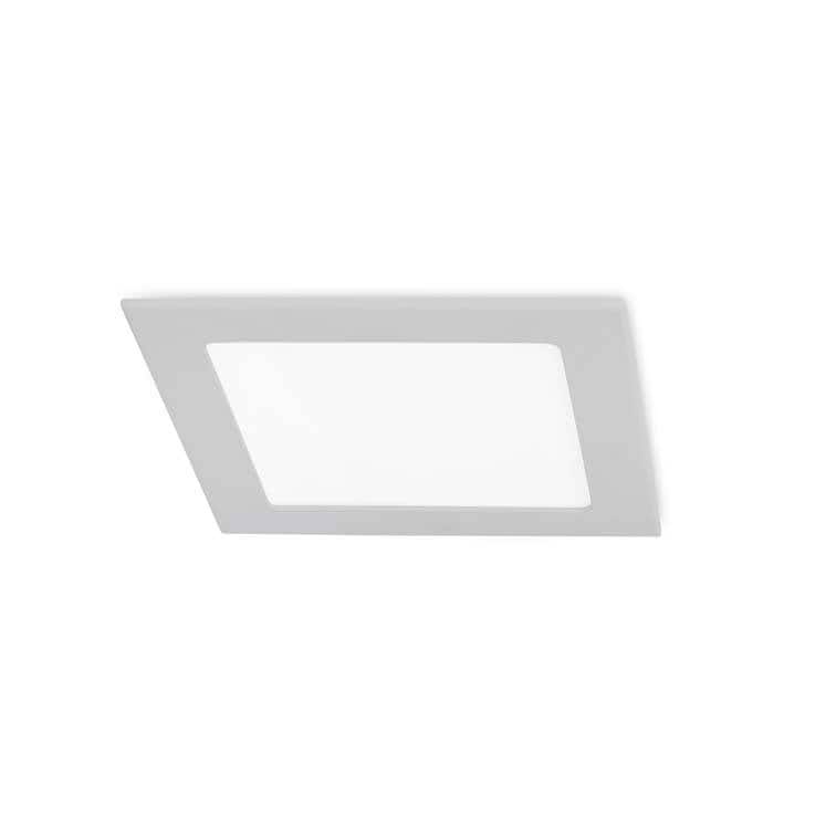Netlighting Easy LED Square Recessed Downlight Panel Grey 12cm 580lm 6000K