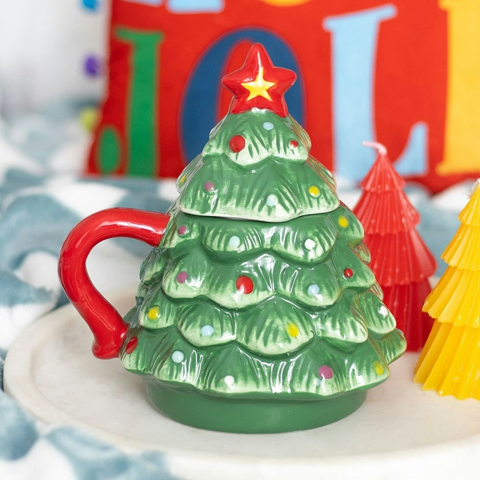 image 1 of Nostalgic Green Christmas Tree Mug Green