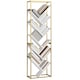 image 1 of HOMCOM Tree Bookshelf, 10 Tier Floor Standing Bookcase, Modern Tall Display Storage Shelving Unit for Living Room, Home Office, Bedroom, White and Gold Tone | White | White and Gold Tone
