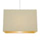image 2 of Contemporary and Sleek Taupe Linen Fabric Rectangular Lamp Shade 60w Maximum | Cream | 12"