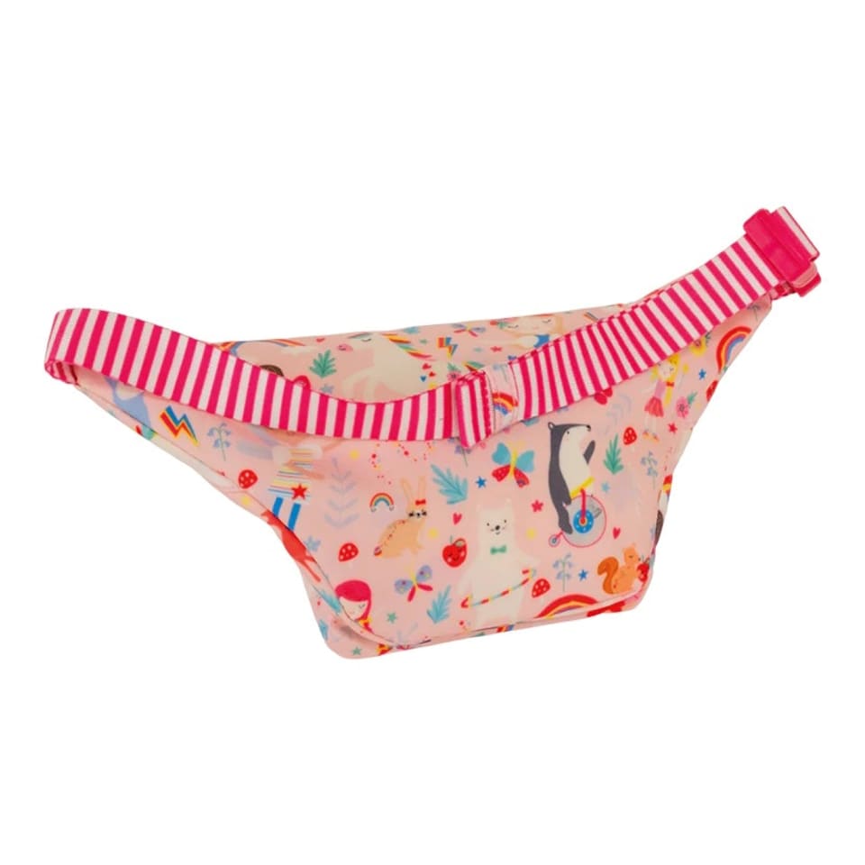 image 1 of Floss & Rock Children's Belt Bag - Rainbow Fairy Pink