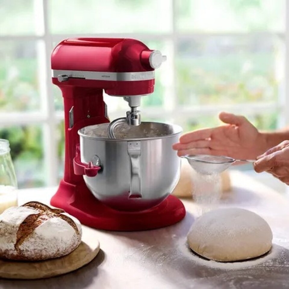 image 1 of KitchenAid Artisan Candy Apple 6.6L Bowl Lift Food Mixer Red