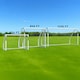 image 3 of Strike Football Goal - 12ft x 6ft - Kids Soccer Practice Net for Park Garden Outdoor Play | White