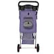 image 6 of Pet Stroller Dog Cat Puppy Pram Pushchair Travel Cart Jogging Buggy Carrier (Purple Dot with Cover)