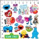image 2 of Sesame Street Deluxe Assorted Designs Stickers (Pack of 50) - Multicoloured - One Size