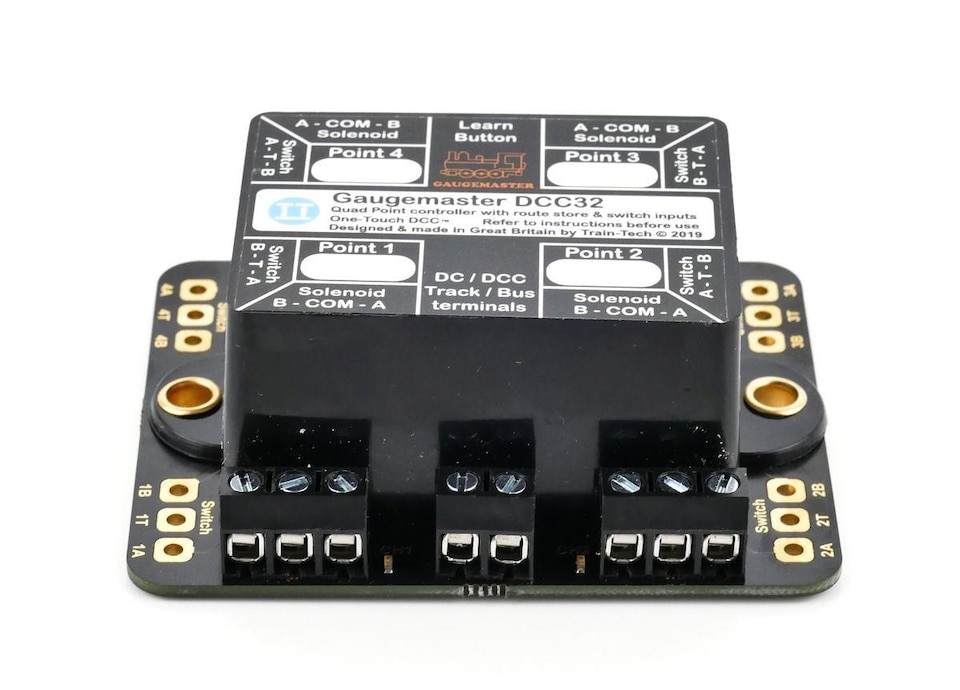 image 1 of Gaugemaster DCC Point Motor Decoder w/CDU 4 Way (Twin Pack)