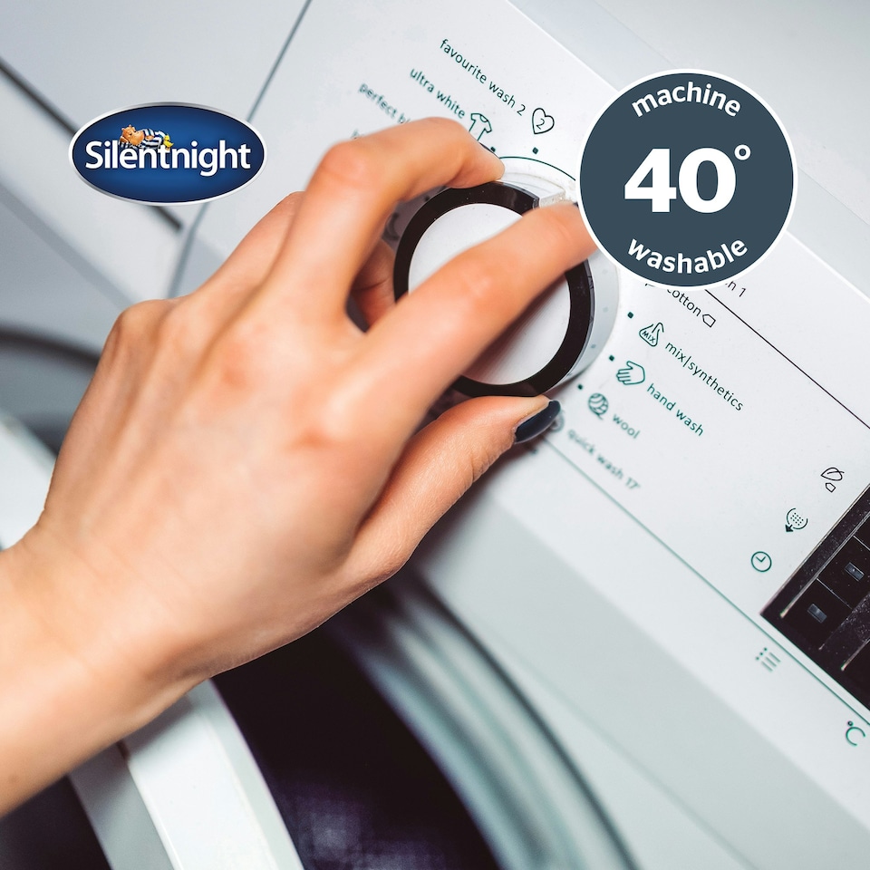 image 1 of Silentnight Teddy Fleece Fitted Sheet, Sage Green, King