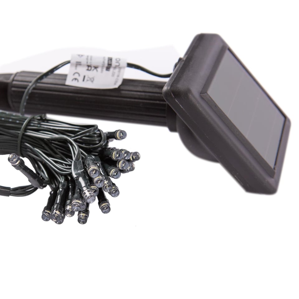 image 1 of Kingavon 50 LED Solar String Lights Set - 6.9m - White