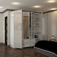 image 4 of Modern 4-Door High Gloss Wardrobe with Soft-Close Mirrors, Gold Accent Handles, Drawers & Shelves – 160cm Wide White | White160cm