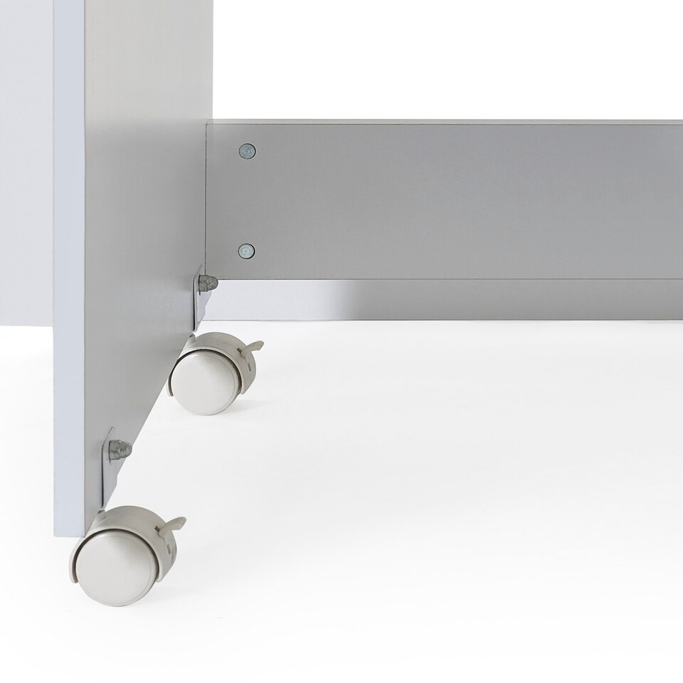 image 1 of Otis 90cm Single White Midsleeper Cabin Bed with Desk