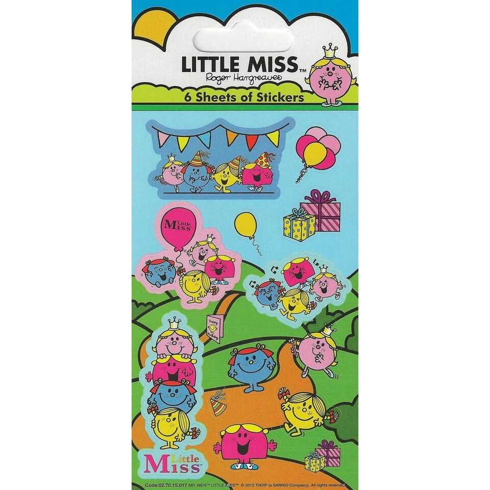 Little Miss Stickers - Multicoloured - One Size