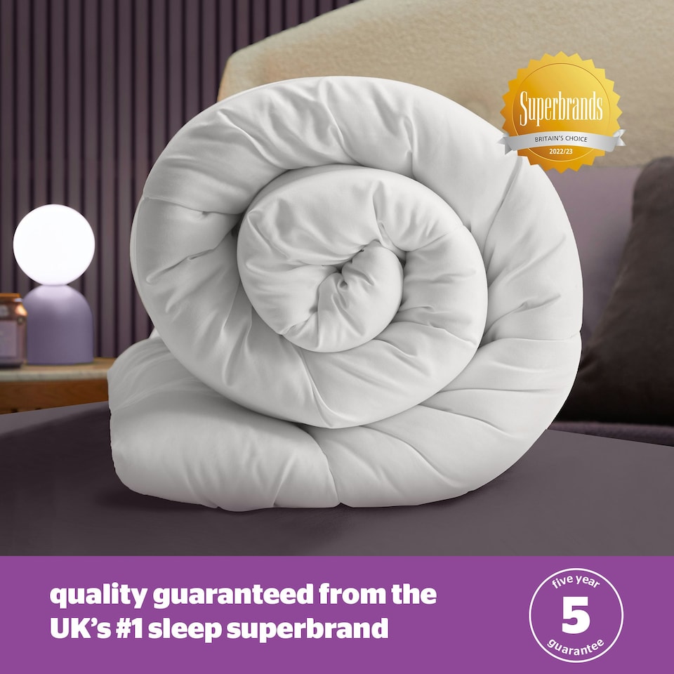 image 1 of Silentnight Deep Sleep 13.5 Tog Duvet and Pillow Pair | White | Double