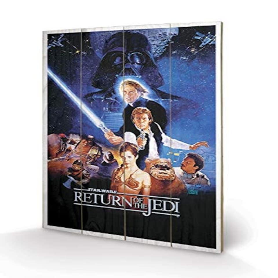 STAR WARS RETURN OF THE JEDI (ONE SHEET) SMALL WOOD - WOOD PANEL