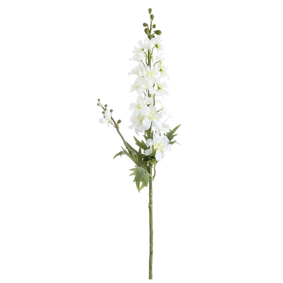 Hill Interiors Delphinium Artificial Plant - White/Green - One Size
