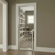 image 2 of Safetots Super Narrow Baby Gate, 60.5cm - 66.5cm, White, Child Safety Barrier, Pressure Fit Stair Gate | White | 1