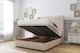 image 2 of Sloomy Camden Sand Naples Ottoman Bed With Mattress With 54" Wingback Headboard 6' Super King