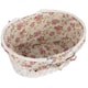 image 3 of Large White Swing Handle Wicker Shopper Lining Red | Red And White Checked | L