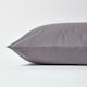 image 2 of Homescapes Dark Grey European Size Pillowcase Egyptian Cotton 200 TC - 40 x 80 cm | Grey