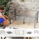 image 5 of Outsunny All-Weather Garden Loveseat with Removable Cushions, Charcoal Grey 