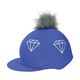 image 1 of Hy Equestrian Diamond Hat Cover - Electric Blue/Grey - One Size | Blue | One Size