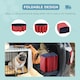 image 3 of PawHut Pet Paddling Pool Cat Dog Indoor/ Outdoor Foldable 160cm Diameter Red