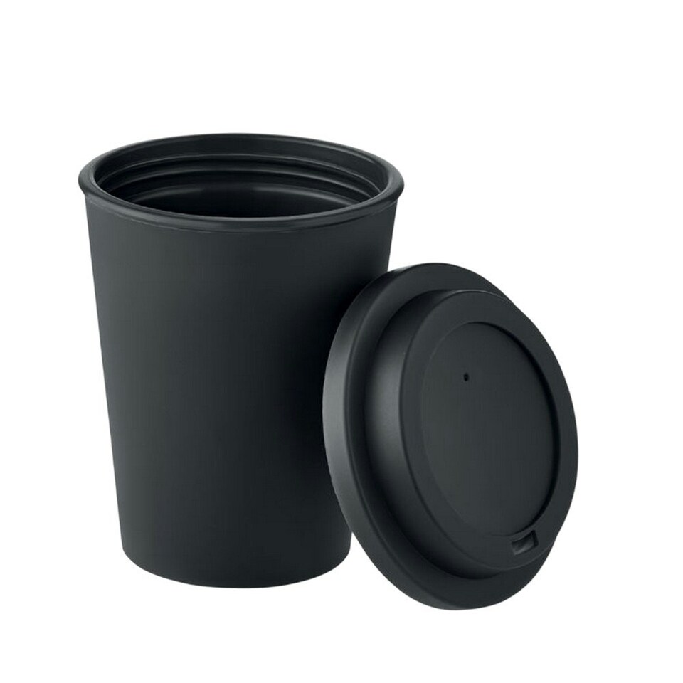 image 1 of MidOcean Nola Polypropylene Double Wall 300ml Tumbler - Black - One Size Black