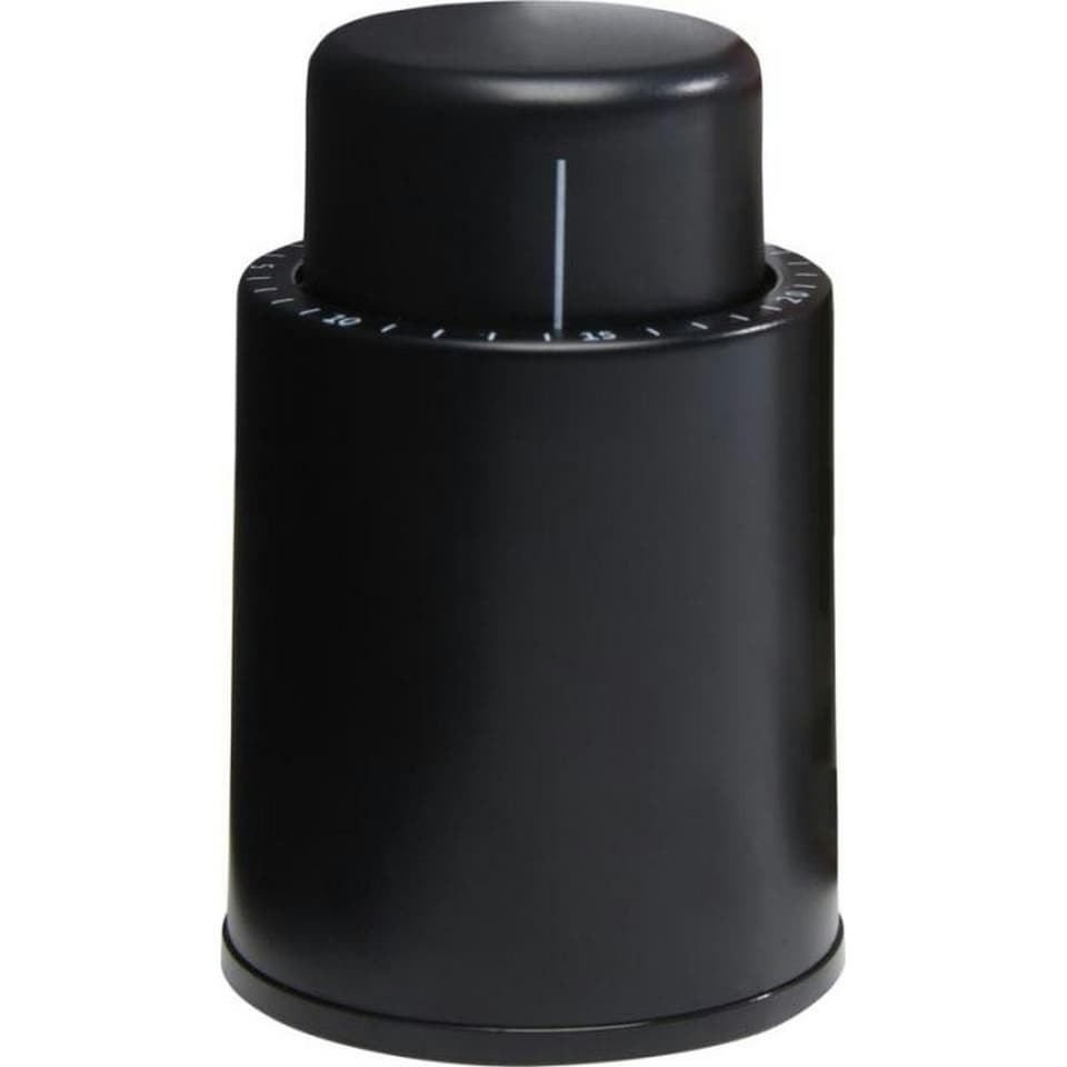 Bullet Sangio Bottle Stopper - Solid Black - One Size